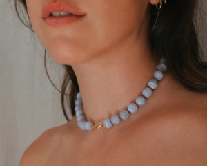 BLUE LACE AGATE STRAND