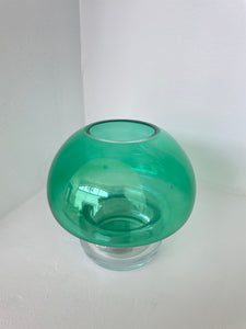 GLASS MUSHROOM VASE