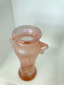 BABY PINK DOUBLE HANDLE VASE