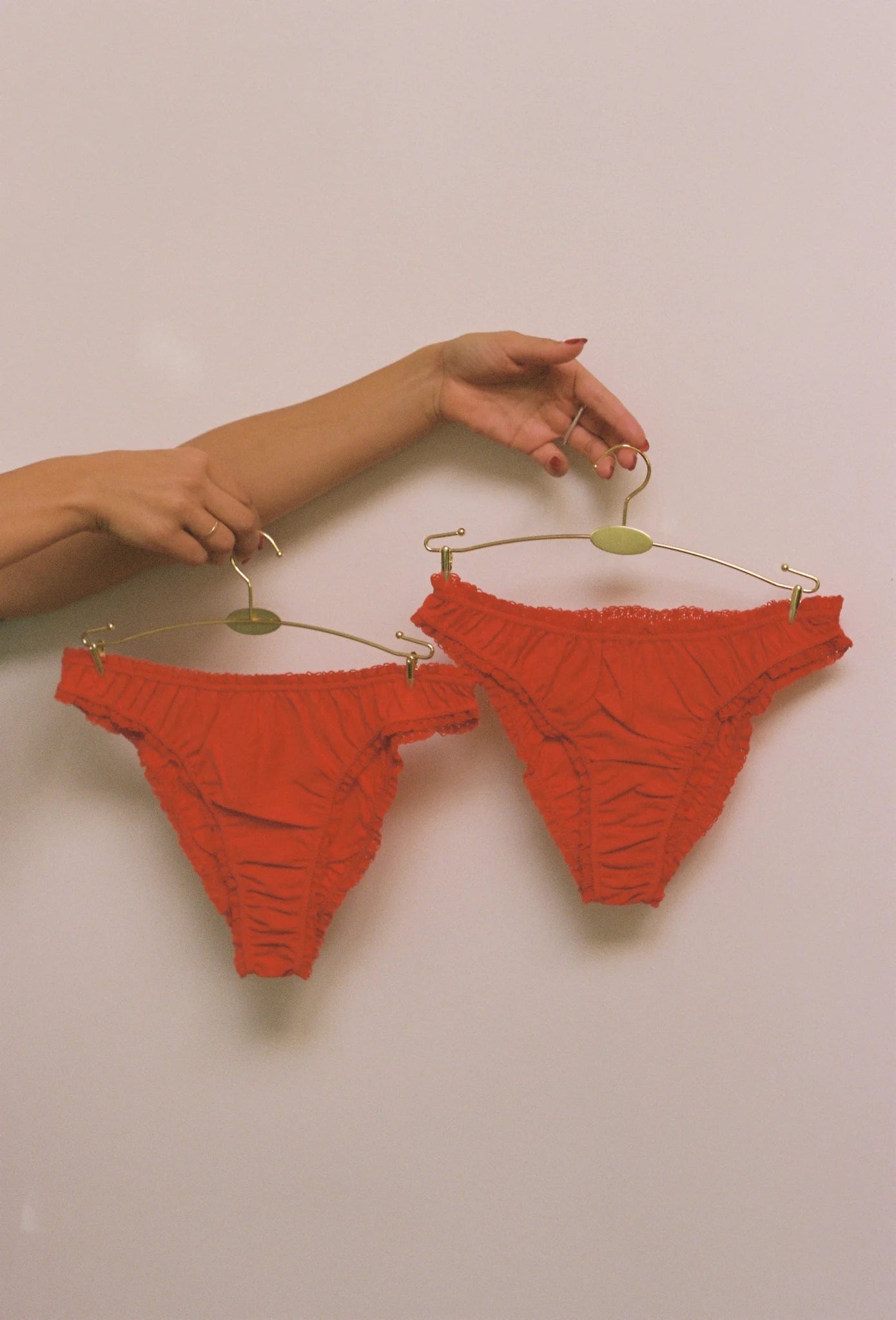 ORGANIC PIMA COTTON PANTIES - RED