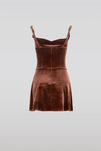 VELVET CORSET DRESS